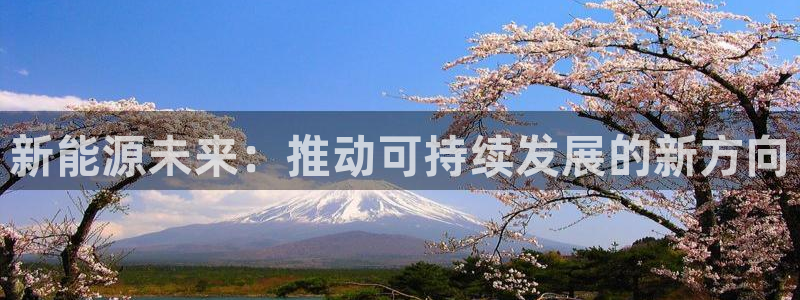 新宝gg信息:新能源未来:推动可持续发展 新宝gg信息:新能源未来:推动可持续发展
